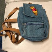 Don't get lost in the hundred acre wood! Vintage Winnie The Pooh Backpack Just Pooh Child S Pooh Bear Backpack Flower Blue Backpackwinnie The Pooh Works Backpack Backpacks Bags Purses Somoto Cz
