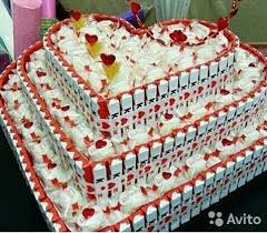 Kinderschokolade Raffaello Styropor Wedding Gift Cake No Tutorial Sussigkeiten Geschenk Kinder Schokolade Schokoriegel Geschenke