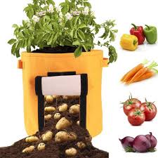 Tomates Pomme De Terre Sac De Culture Fruits Legumes Pots De Jardiniere Tissu Non Tisse Respirant Avec Poignees De Courroie Pomme De Terre Calendrier Legumes Jardinage