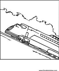 Place these coloring pages in a plastic sheet protector and practice writing the letters with a dry erase marker. Bullet Train Coloring Page Coloring Home