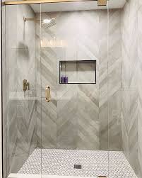 Bathroom renovation this bathroom redesign includes large scale porelain marble look tiles, underfloor heating, concealed storage drawers and features a chevron floor tile. 67 Best Chevron Tiles Ideas Chevron Tile Chevron Chevron Floor