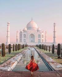 Since no motorized vehicles are allowed within 1. Taj Mahal Agra India With Girls Dream Travel Shetravels Traveling And Travelbloggers Taj Mahal Idee Voyage Photos Voyages