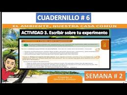 Para realizar este ejercicio debemos colocarnos de pie y con la espalda recta. Cuadernillo 6 Actividad 3 Escribir Sobre Tu Experimento Semana 3 De Cuarto A Quinto De Primaria Youtube