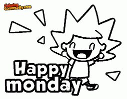 The word for the number 8 is similar to prosper or money in several languages. Happy Monday Coloring Page Coloring Home