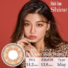 韓国カラコン通販エン365レンズショップ【送料無料・最短当日発送】（度あり・ワンデー）日本公式通販ANN365LENS  SHOP【ワンデー】シャイン/10p/シャインブラウン(±0.00 Brown): Rich Ann