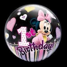 Birthday Message For Granddaughter 1st Birthday Image Result For Happy 1st Birthday Granddaughter Minnie Mouse 1st Birthday Minnie Mouse Balloons Bubble Balloons