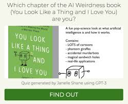 We can interpret these words as car (ferrari), key (ki), camel (sawari). Ai Weirdness Which Ai Generated Personality Quiz Are You