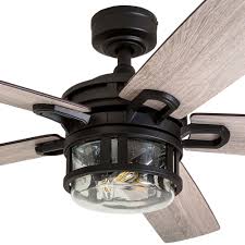 Hunter fan company 53294 builder elite versatile indoor/outdoor 52 inch ceiling fan without light fixture, matte black. Honeywell Bontera 52 Inch Craftsman Matte Black Led Remote Control Ceiling Fan 50690 03