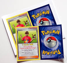 Download the free pokemon bingo cards (link at bottom of post) and print them out. Pokemon Card Birthday Invitation The Scrap Shoppe