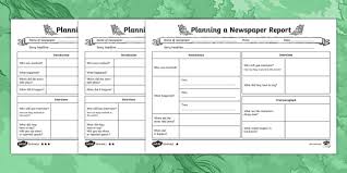 Check spelling or type a new query. Planning A Newspaper Report Differentiated Worksheets