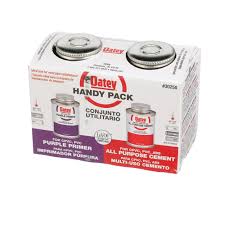 It's used with both pvc and. Oatey 4 Oz All Purpose Abs Pvc And Cpvc Clear Cement And Purple Primer Pack Walmart Com Walmart Com