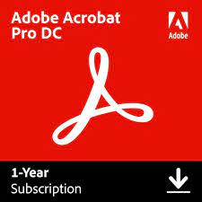 Adobe Acrobat Pro Dc Pdf Converter 12 Month Subscription With Auto Renewal Pc Mac Adobe Acrobat Cloud Services Secure Digital