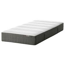 hovag pocket sprung mattress firm dark grey 120x200 cm ikea
