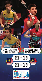 Matches:1.(0:33) sea games 2015 f2.(2:43) all england open 2017 fmusic: Bam On Twitter Mas Chan Peng Soon Goh Liu Ying S Tightly Contested Indonesia Open 2018 Round 1 Match Vs Teammates Mas Goh Soon Huat Shevon Lai By The Numbers 5 Most Consecutive Points