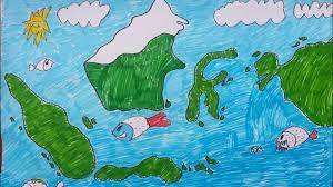 Peta papua untuk mewarnai anak paud | huruf hijaiyyah dan asmaul husnah. Mewarnai Peta Indonesia Coloring And Drawing