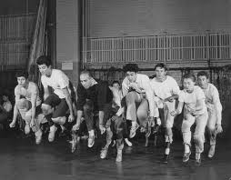 Jerome Robbins Leading Dancers Including Tony Mordente And George Chakiris Rehearsing Cool Number For West S West Side Story George Chakiris Jerome Robbins