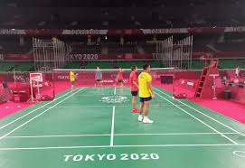The various divisions of the court. 7 Thai Olympic Badminton Trained On The Royal Court For The First Day