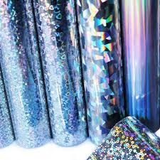 After applying to the id card, when removed, the background color of the overlay will reveal a hidden 'dots' pattern to indicate tampering. Binding 101 Buy Holographic Foil Fusing Rolls Online Holographic Foil Rolls Diy Foil Paper Holographic Foil Iridescent Decor Arts And Crafts Storage