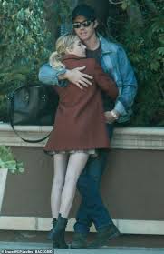 Emma Roberts Packs On Some Major Pda With Boyfriend Garrett Hedlund Outside In Beverly Hills Daily Mail Online