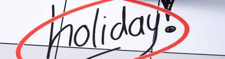 Department deposits standard operating procedures; Holiday Schedule Rayne State Bank