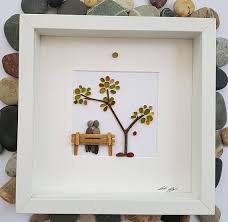 Unique Birthday Gifts For Couples Pebble Art Family On Bench Unique Wedding Gift Unique Etsy Pebble Art Family Pebble Art Unique Birthday Gifts
