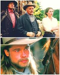 Julia Ormond and Brad Pitt in Legend of the Fall.1994