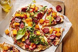 Roast Pumpkin And Chorizo Pizzas Recipe Gourmet Pizza Toppings Roast Pumpkin Gourmet Pizza