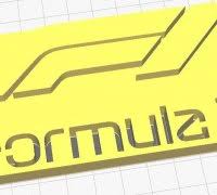 Archive with logo in vector formats.cdr,.ai and.eps (28 kb). Formula 1 Logo 3d Models To Print Yeggi
