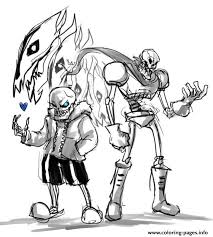 Sans coloring has therapeutic potential to reduce anxiety, create focus or bring about more mindfulness. Print Undertale Papyrus Coloring Pages Dog Coloring Book Coloring Home