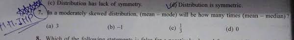 The Empirical Relationship Between Mean Median And Mode Is