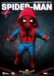 Wow, they're in the middle of a heist! Spider Man Homecoming Spider Man Homemade Suit Egg Attack Action Figure
