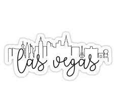 Cityscape Outline Las Vegas Sticker By Arielledesigns Vegas Tattoo Tattoo Las Vegas Las Vegas