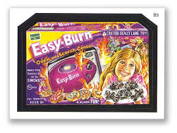 Wacky Packages Topps 2nd Series 2005 Bonus Sticker Easy Burn B3 Wacky Bubble Gum Cards Vintage Graphics