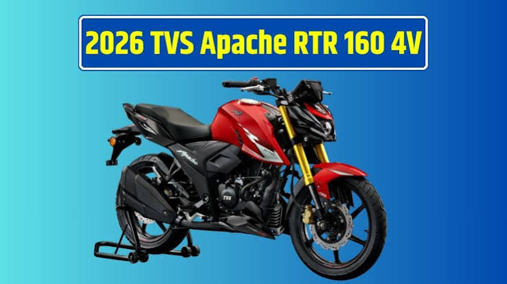 2026 TVS Apache RTR 160 4V Launch: नई टीवीएस अपाचे आरटीआर 160 4वी लॉन्च, सभी वेरिएंट्स में मिले प्रीमियम फीचर्स, कीमत 1.25 लाख से शुरू | Jansatta