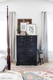 How do you paint wooden furniture? Wooden Dresser Makeover With Chalk Paint A Blue Nest