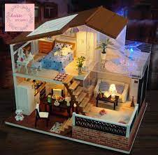 Diy Miniature Dollhouse Kit Diy Dollhouse Craft Kit Etsy In 2021 Tiny House Design Diy Dollhouse Dollhouse Kits