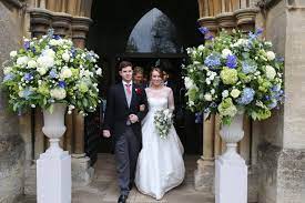 Image result for church pedestal flower arrangements. A Romantic Country Wedding Miriam Faith Floral Design London Wedding And Events Floristry