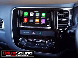 Mitsubishi Outlander With Apple Carplay Installed By Drivesound Apple Car Play Carplay Car Audio