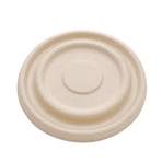 32OZ(D215MM) Bagasse Molded Fiber Round Container Lid - 400 Pieces/Case
