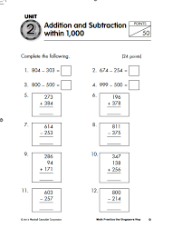 It S Worksheetwednesday For Grade 2 Addition Subtraction Within 1000 Math Singaporemath 2nd 2nd Grade Worksheets Singapore Math Addition And Subtraction