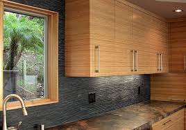 Light Bamboo Cabinets Dark Grey Countertops And Backslash Wall Tile Lagunabamboo Com Bamboo Cabinets Kitchen Cabinet Styles Bamboo Kitchen Cabinets