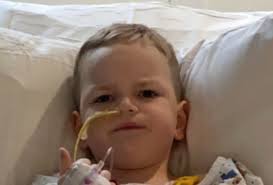 Father's warning after four-year-old swallows battery