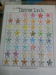 My Distress Ink Pad Color Chart Tim Holtz Distress Ink Distress Ink Scrapbook Crafts