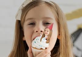 FACE TOPPERS Cupcake Decorations, Personalised Party 30th Birthday, Funny  Hats Baby, Adult or Pet Head