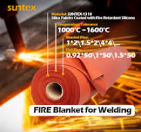 Silica Fabric Coated With Silicone For Welding Fire Blanket