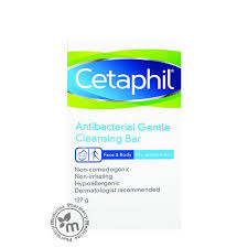 This soap is meant to reduce irritations and moisturize the skin naturally. Cetaphil Antibacterial Soap Bar