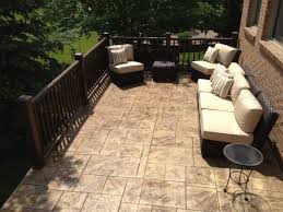 Lovable Concrete Patio Railing Ideas Magnificent Concrete Patios And Decks With Round Metal Outdoor Patio Railing Concrete Patio Patio