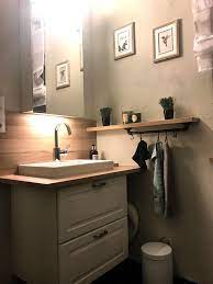 Waschbecken mit unterschrank jetzt bei hornbach kaufen. Ikea Hack Gaste Wc Gaste Wc Badezimmer Holz Ikea Inspiration