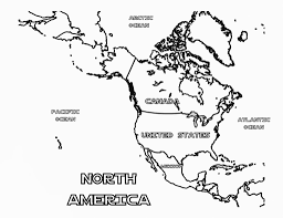 Us Map Coloring Pages Best Coloring Pages For Kids North America Map America Map South America Map