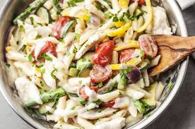 Add salt, pepper and garlic, and stir to combine, being careful not to burn the garlic. Easy Chicken Pasta Primavera